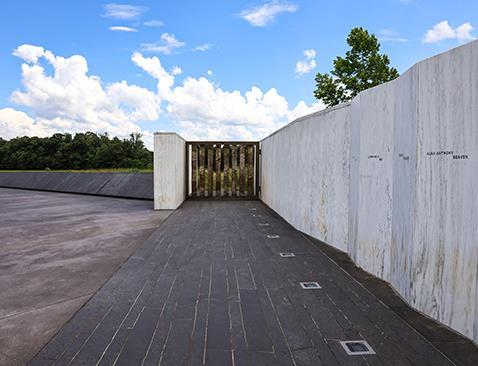 A white wall with names on it