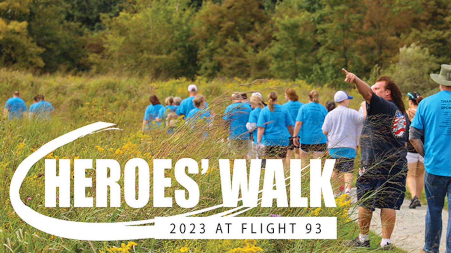 Heroes' Walk 2023 at Flight 93 Volunteers