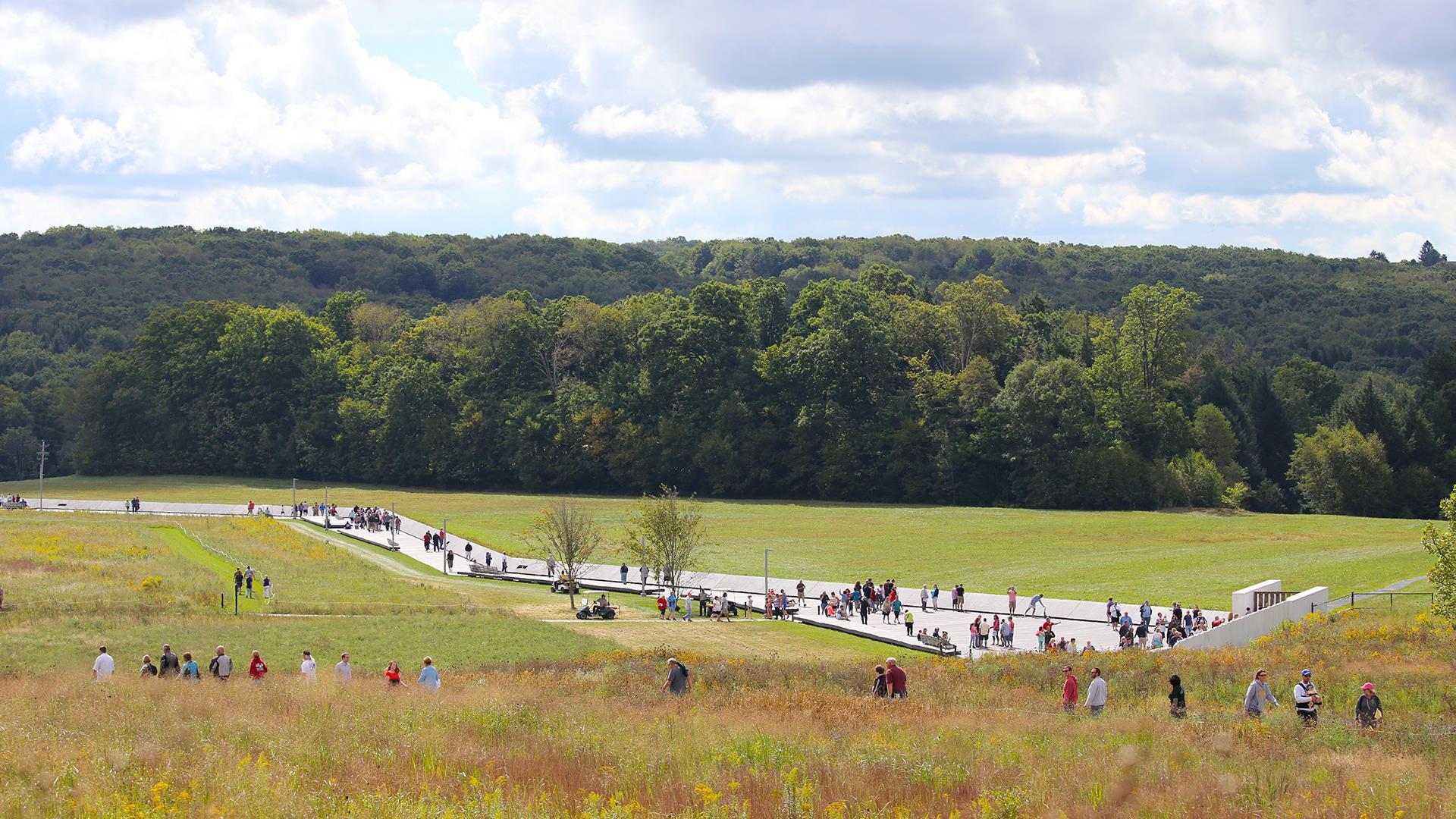 A view overlooking the Wall of Names 